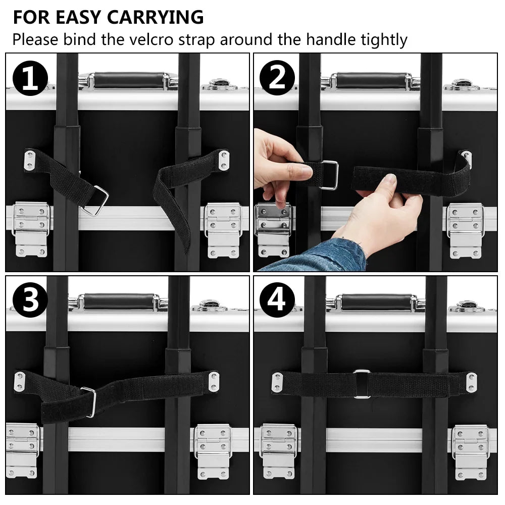 Omysalon 3 in 1 Rolling Cosmetic Makeup Train Case for Professional, Black makeup trolley
