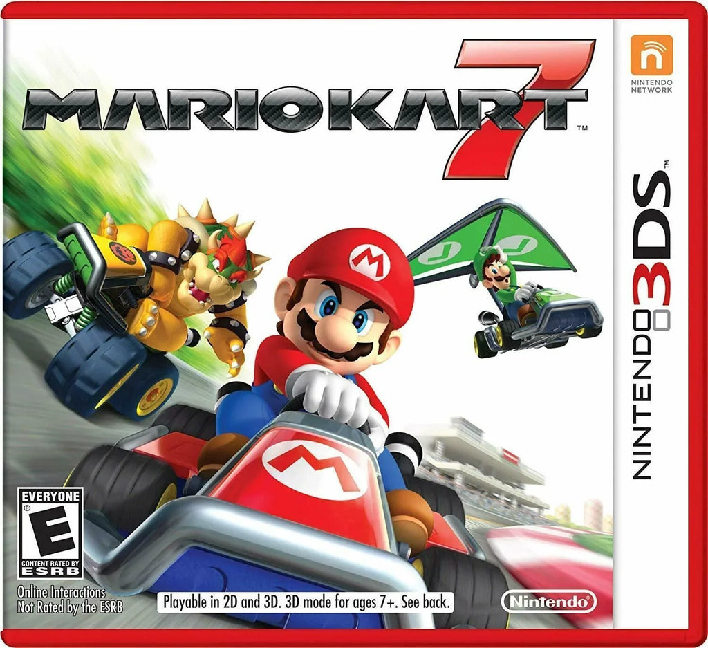 Mario Kart 7 Nintendo 3DSize [2DSize Luigi 3D 2D Player Fun Online] Brand NEW