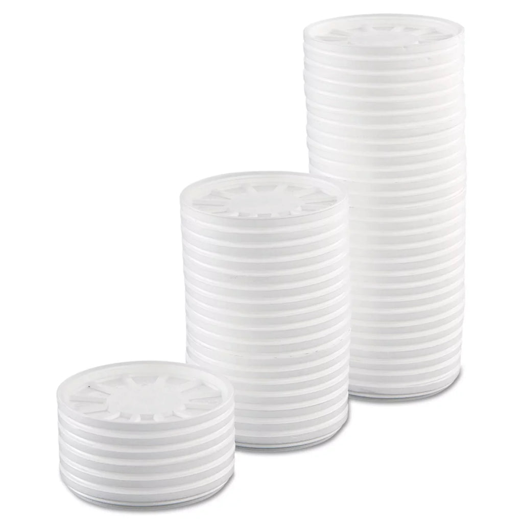 Dart DCC20RL Vented Pillow Lids Fits 6 to 32 oz Cups, Ivory - Case of 5
