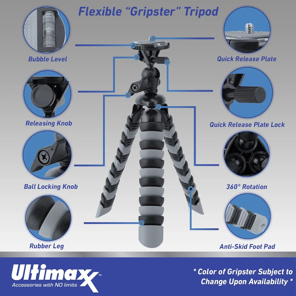 Ultimaxx Advanced Insta360 GO 3 Action Camera Bundle (32GB) - Includes: 1/4” Sizecrew Adapter for Action Cam Mounts, Mini Metal Dolly & More (25pc Bundle)