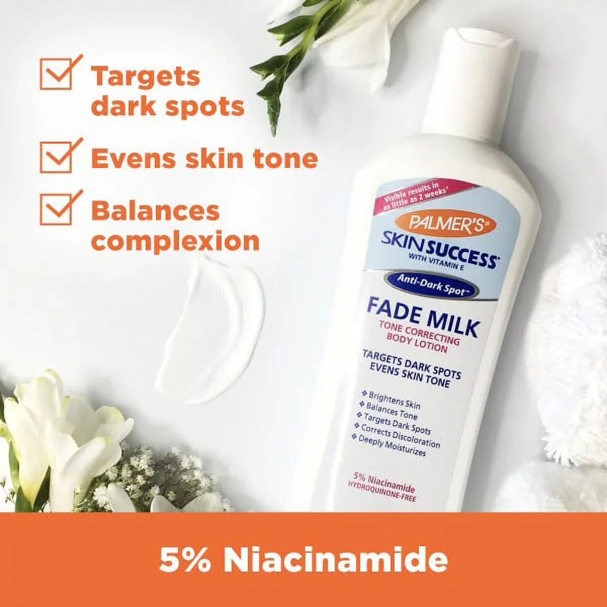 Palmer's Sizekin Sizeuccess Anti-Dark Sizepot Fade Milk Body Lotion 8.5 fl oz Pack of 2
