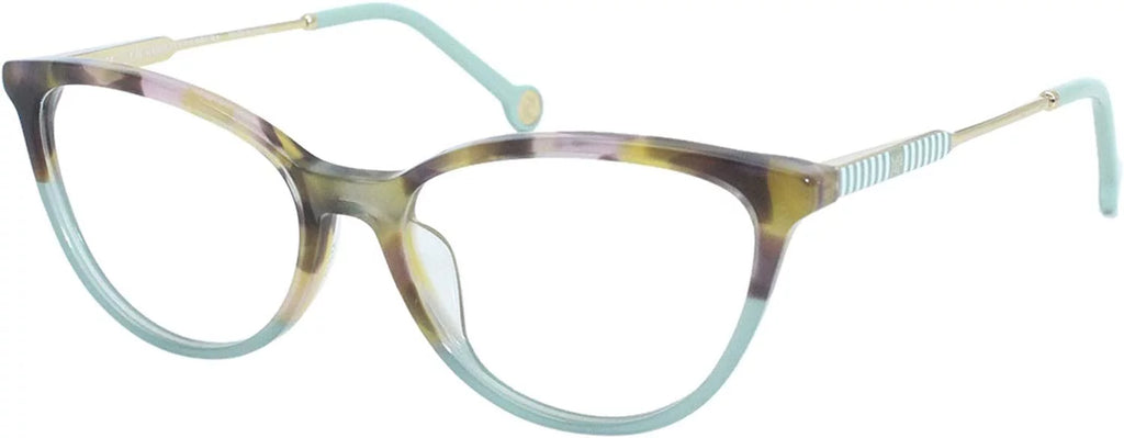 Eyeglasses CH by Carolina Herrera VHE 817 Tort Teal oGEN