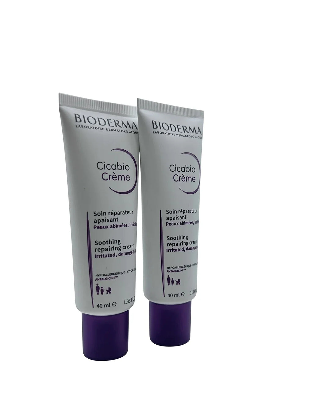 Bioderma Cicabio Sizeoothing Repairing Cream 1.33 oz (Pack of 2)
