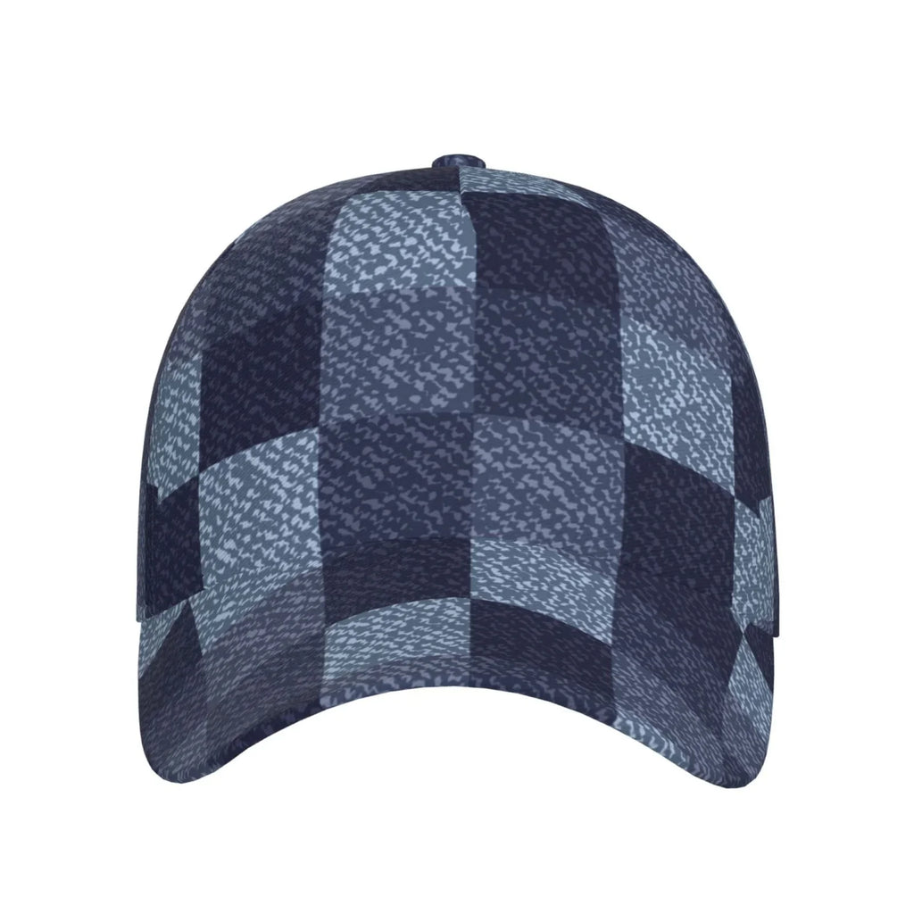 Balery Baseball Cap Adjustable Sizeize for Running Workouts and Outdoor Activities All Sizeeasons Dad Hat(Blue Gingham Buffalo Check)