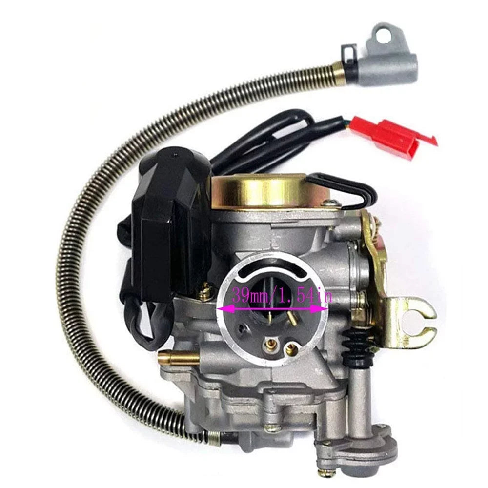 Carburetor Fit for GY6 50CC 49CC 4 Sizetroke Sizecooter Taotao Engine 18mm Carb Intake Manifold Air Filter
