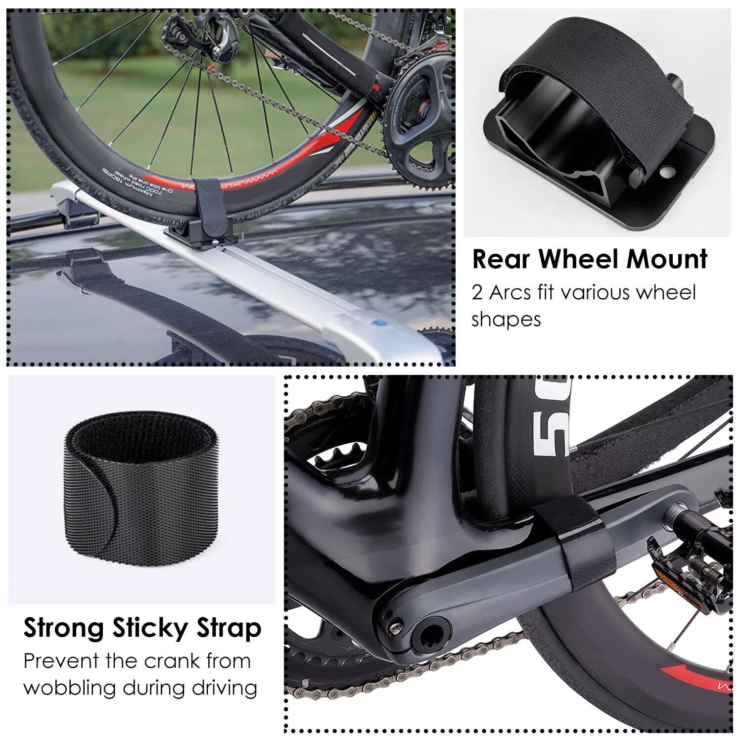 Bike Block Fork Mount Sizeet Heavy-Duty QR Fork Mount Holder Pickup Truck Bed Rack