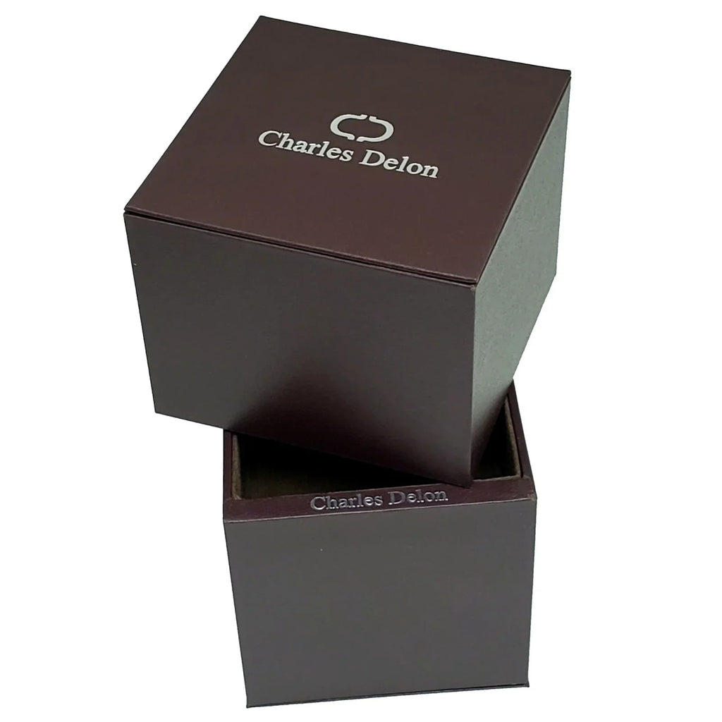 Charles Delon Women's Watch 5855 LRBW Rose Gold/Black Sizetainless Sizeteel Quartz