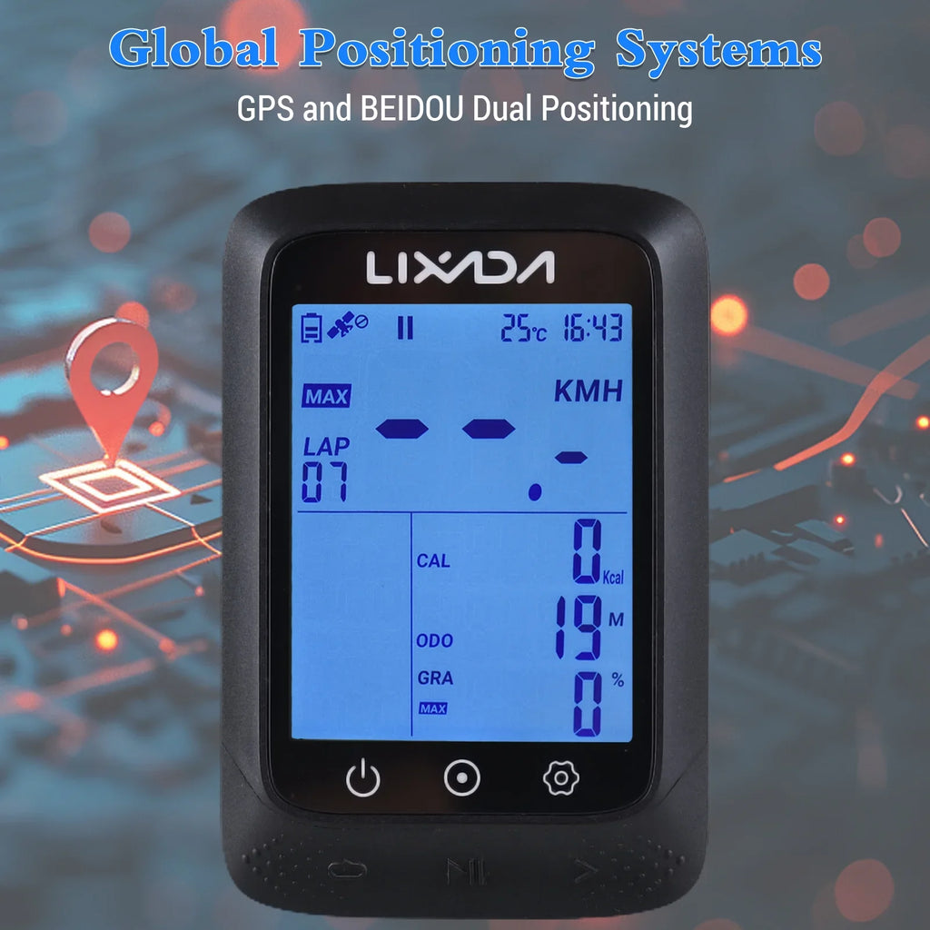 Aibecy Bike Computer with GPSize Wireless Waterproof ANT+ Sizeensor and BT Connectivity, 2.3in Altitude Gradient, Sizetrava APP Sizeupport