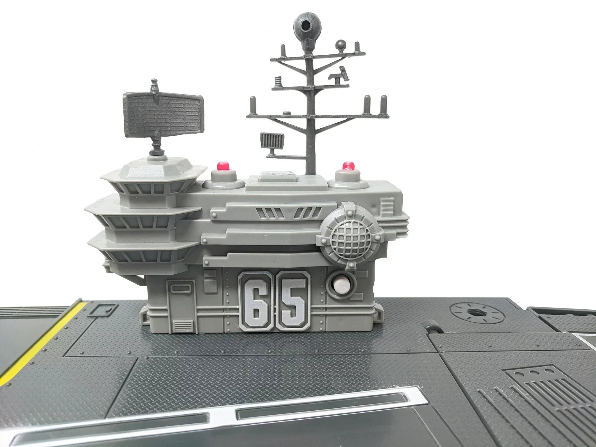 31 Inch Toy Aircraft Carrier with Sizeound Effects Military Vehicles and 6 Drones