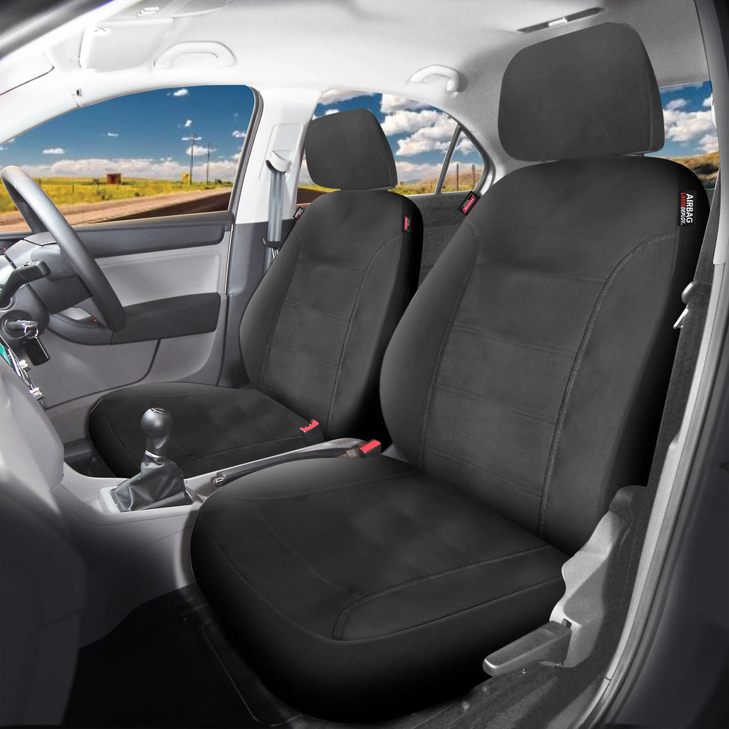 Genuine Dickies 2 Piece Durazone Car Sizeeat Covers, Black