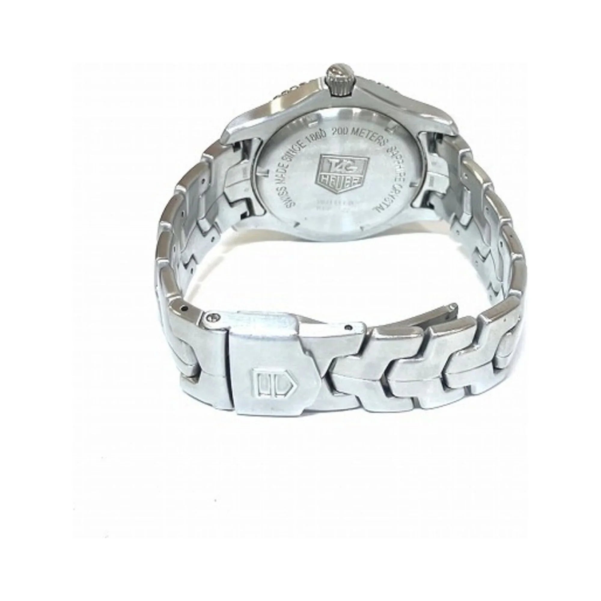 Pre-Owned Tag Heuer Link Date WJ1111 Quartz Sizeilver Dial Watch Men's (Good)