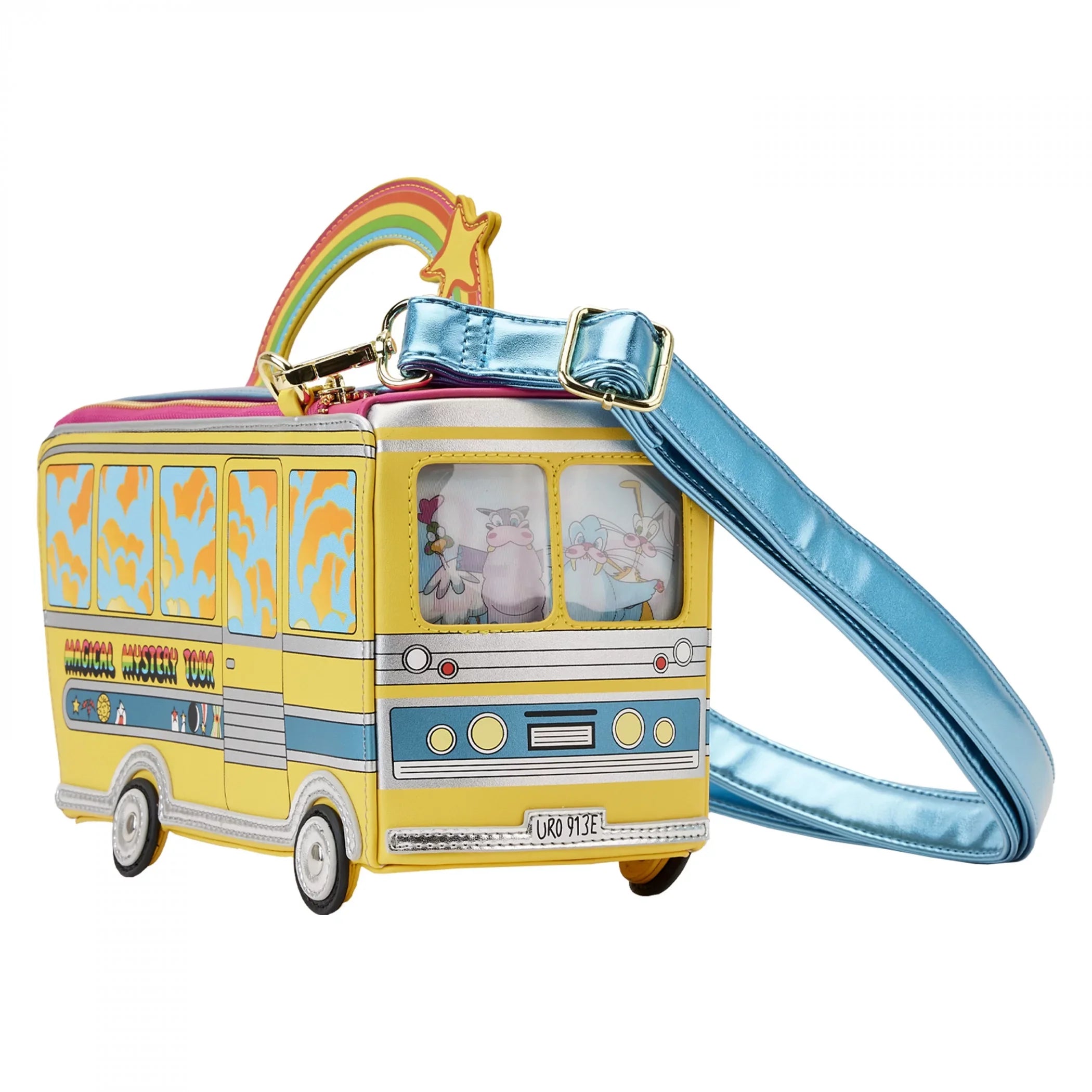 The Beatles Magical Mystery Tour Bus Crossbody Bag by Restfly