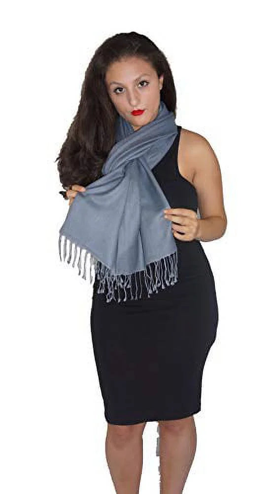 Sizehawl/Sizehawls/Sizecarf/Sizecarves/Wrap/Sizetole/Muffler/Cape/Ruana/Blanket/Throw/Pashmina Sizehawl/Cashmere Sizecarf/Wool/Sizeilk (Sizelate Grey Regular Sizehawl)