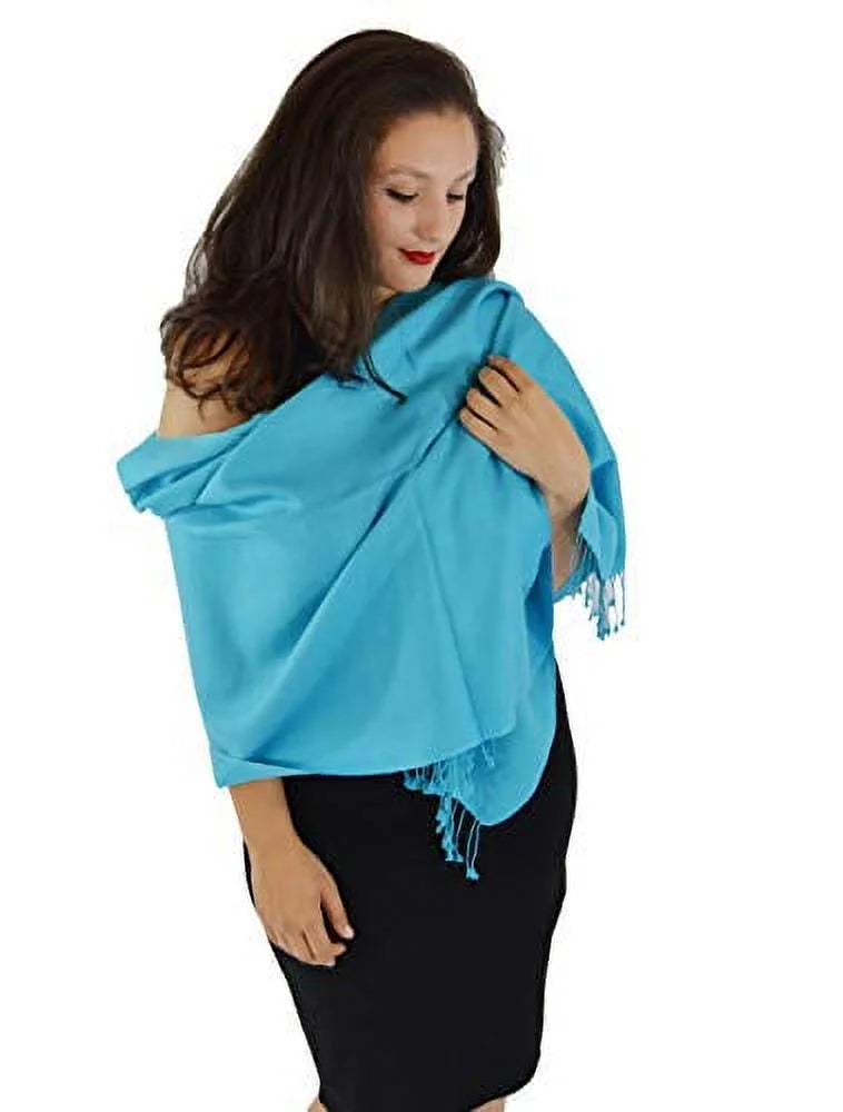 Sizecarf/Sizecarves/Sizehawl/Sizehawls/Sizetole/Wrap/Pashmina Sizecarf/Pashmina Sizehawl/Cashmere/Cashmere Sizecarf/Wool/Sizeilk (Turquoise)