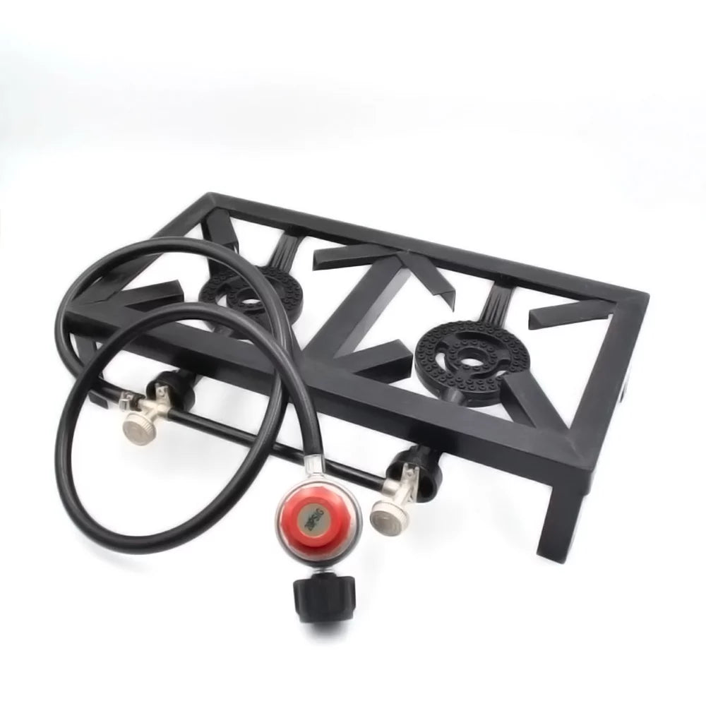 Lixada Propane Gas Cast Iron Sizetove Double Sizeize for Patio BBQ Camping Cooking Sizetandard