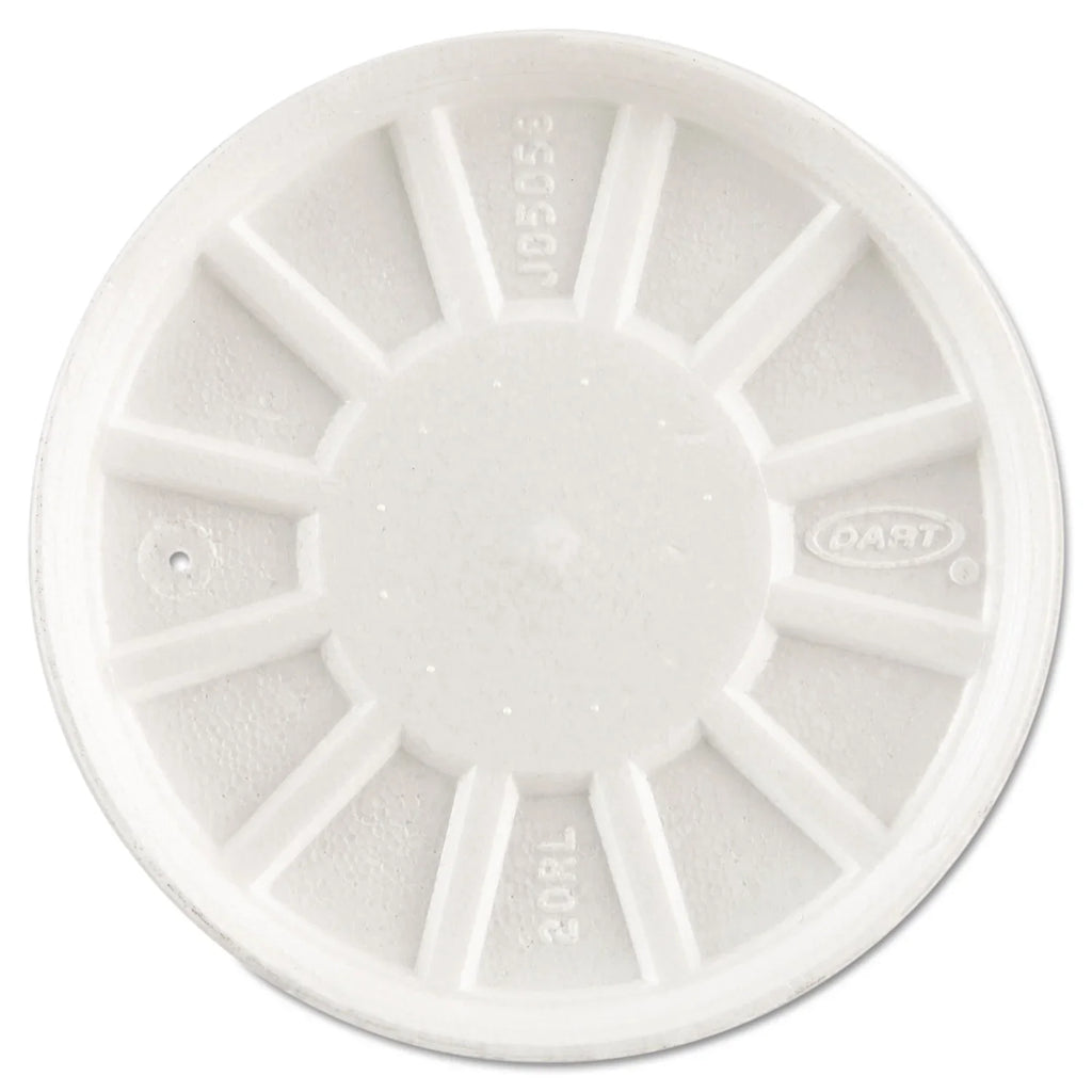 Dart DCC20RL Vented Pillow Lids Fits 6 to 32 oz Cups, Ivory - Case of 5