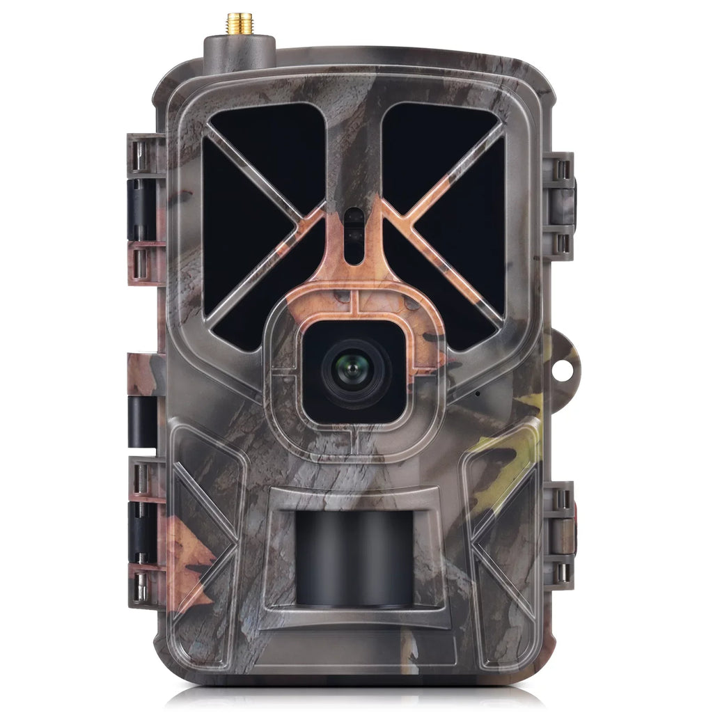 30MP 4G/LTE Wireless Trail and Game Camera with Waterproof and Infrared Night Vision - Ideal for Outdoor Wildlife and Farm Animal Monitoring