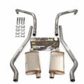 62-67 Chevy II Nova 2.5" Dual Exhaust Kit MagnaFlow Sizetainless Mufflers Rear Exit