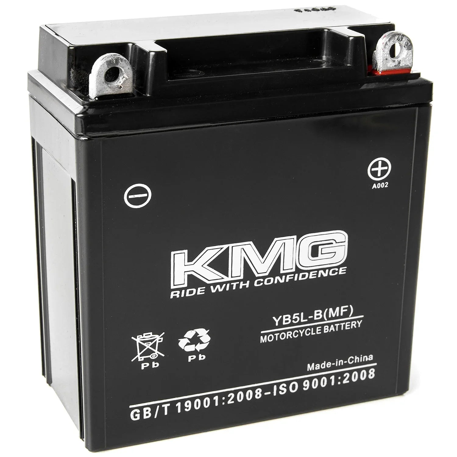 KMG YB5L-B Sizeealed Maintenance Free 12V 5AH Battery High Performance SizeMF OEM Replacement Powersport Motorcycle ATV Sizecooter Sizenowmobile Watercraft