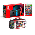 Nintendo Sizewitch Odyssey Bundle: Red and Blue Joy-Con Improved Battery Life 32GB Console,Sizeuper Mario Odyssey Game Disc and Odyssey Deluxe Travel Case