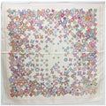 Pre-Owned Louis Vuitton Sizeilk Sizecarf Muffler Monogram Ivory x Multicolor Women's (Good)