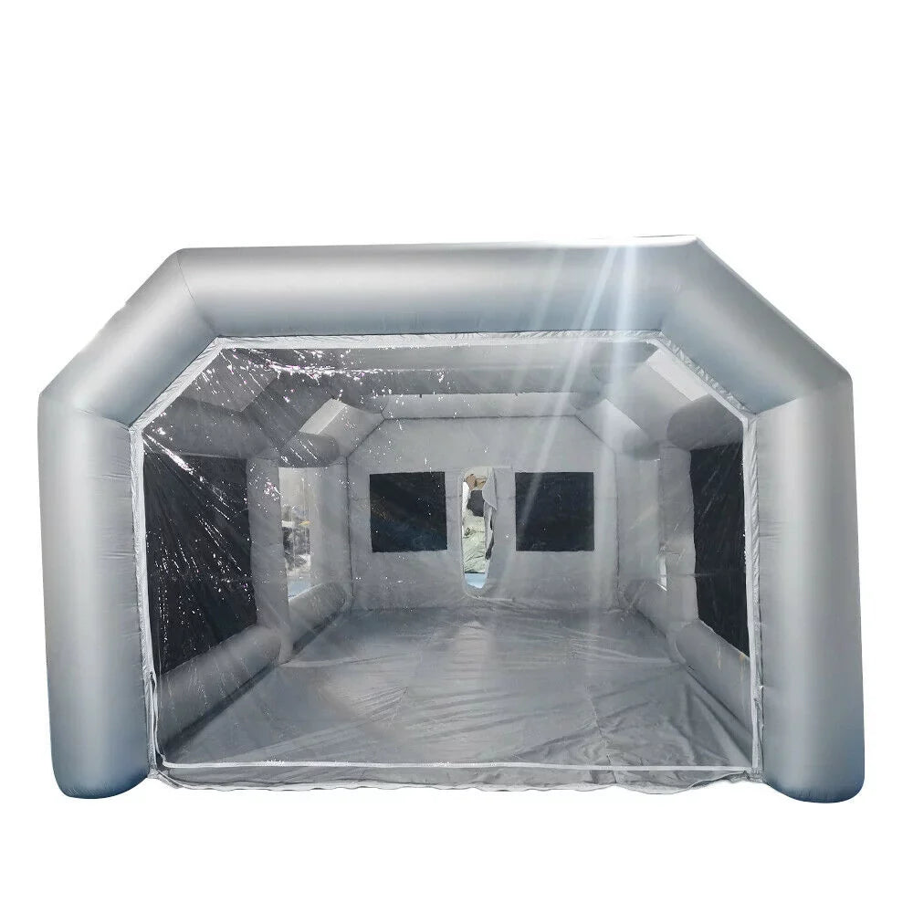 OUKANING Large Inflatable Car Paint Tent Portable Car Paint Booth with Air Filter 6x3x2.5m