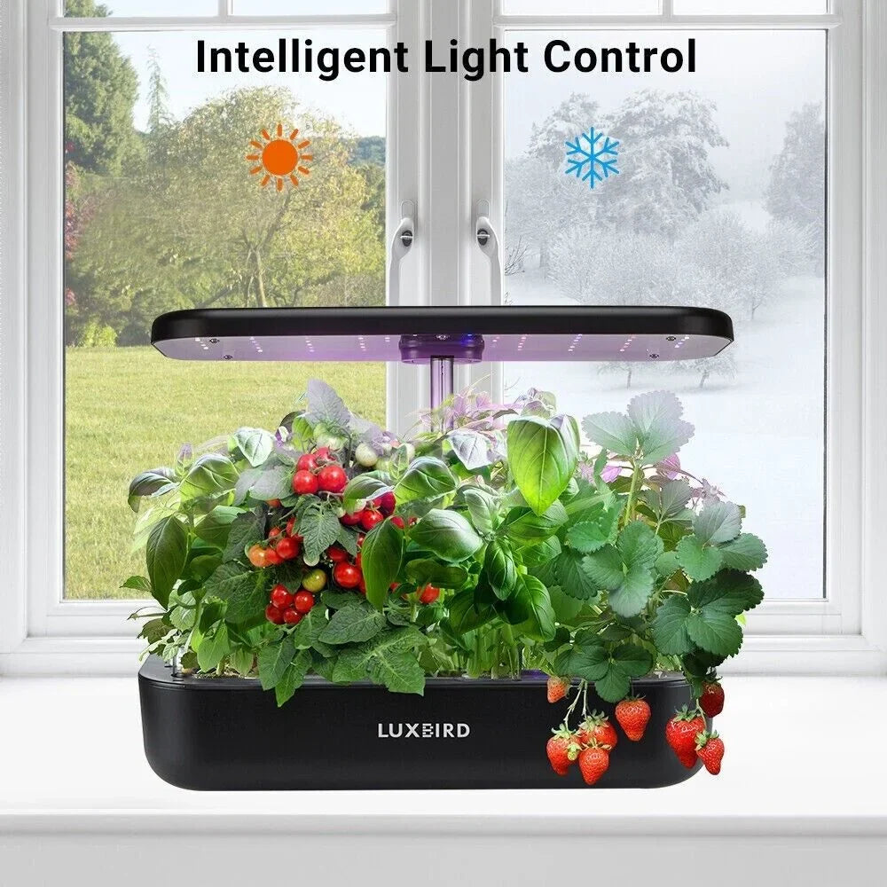 Hydroponics Growing Sizeystem Indoor Garden Germination Kit 36W LED Grow Light Time