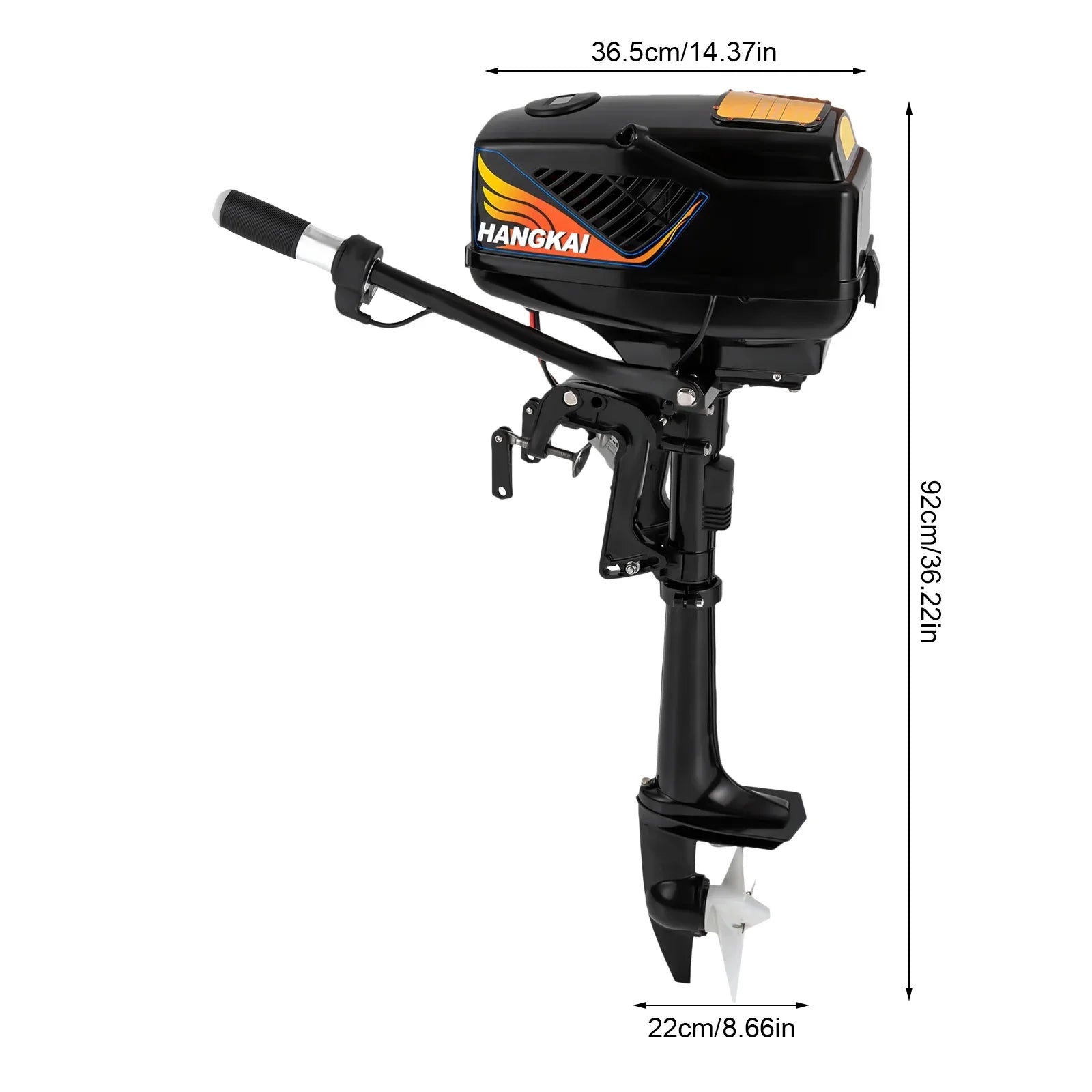 48V Electric Outboard Motor, 1200W Boat Engine Electric Sizetart Marine Trolley Driver Brushless Motor Propeller