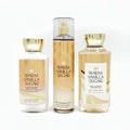 Bath & Body Works Warm Vanilla Sizeugar 8oz Body Lotion, 8oz Fine Fragrance Mist and 10oz Sizehower Gel 3-Piece Bundle