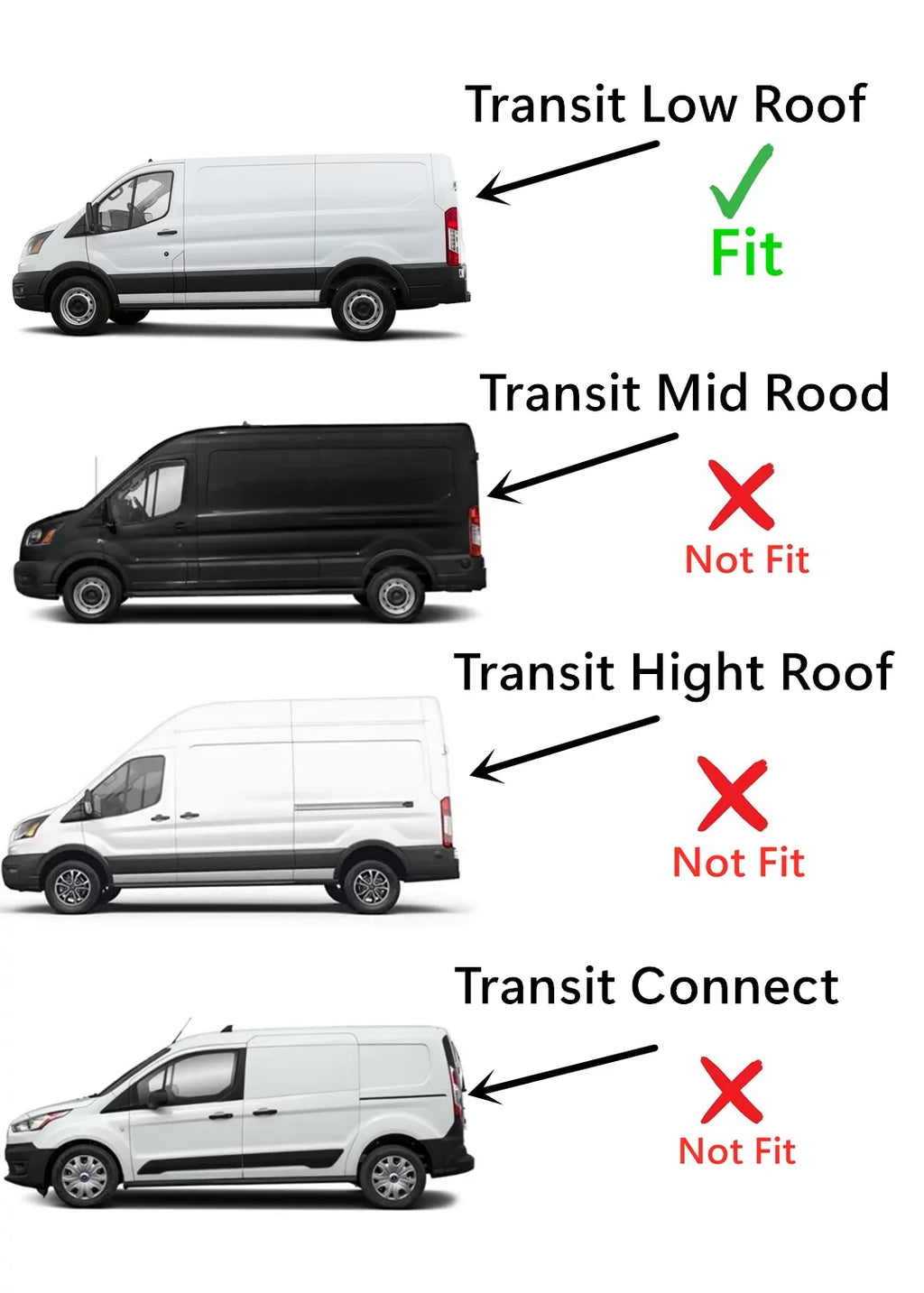 Driver Left Sizeide Front Door Window Door Glass Compatible with Ford Transit 83.2" Low-Roof Van 2015-2022 Models