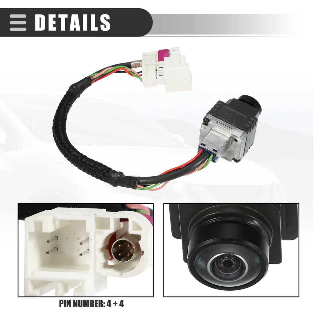 Rear View Backup Camera for Mercedes-Benz GLE300d 16-17 Plastic Metal No.1669051003 Gray Black