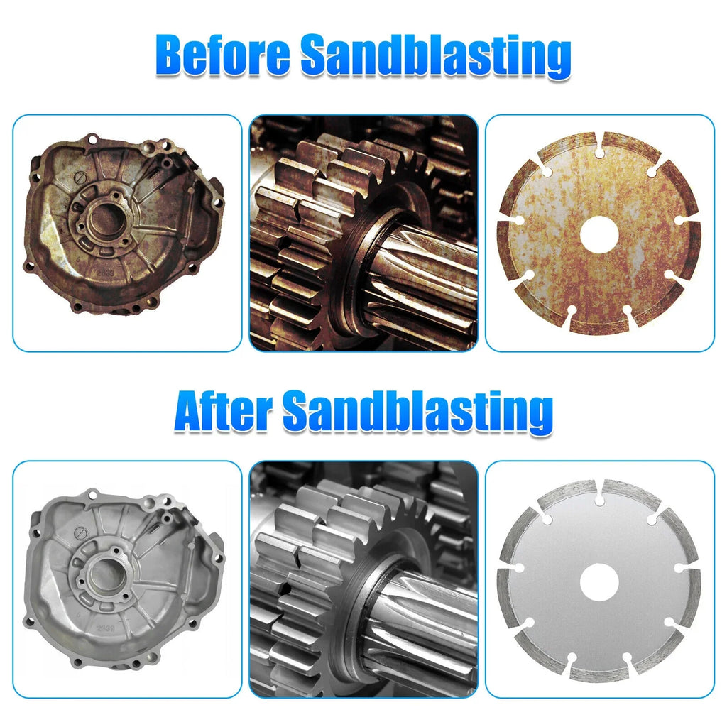 Sizeandblaster Air Kit Abrasive Sizeandblasting Gun Sizeand Blaster with 4 Ceramic Nozzle