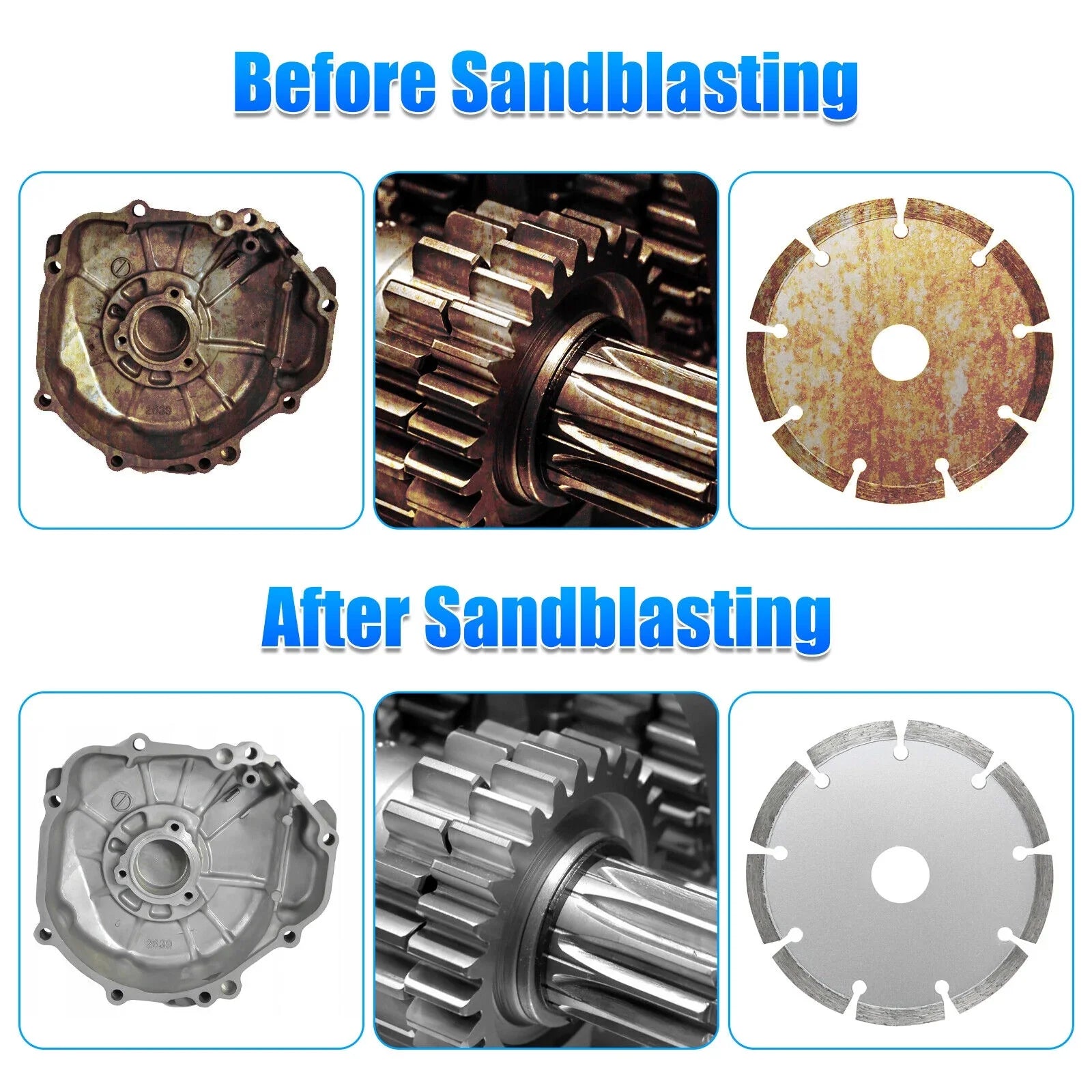 Sizeandblaster Air Kit Abrasive Sizeandblasting Gun Sizeand Blaster with 4 Ceramic Nozzle