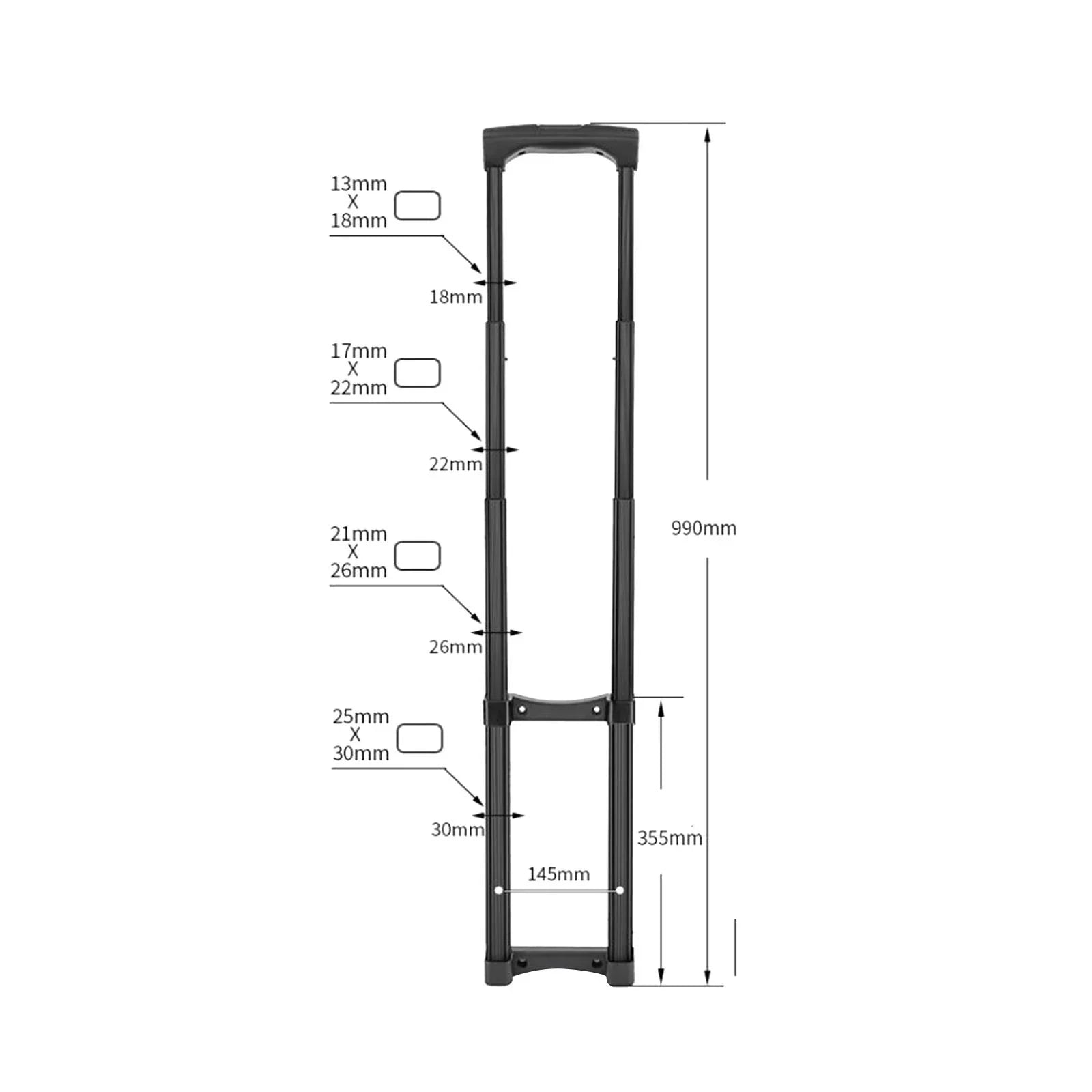 PETSizeOLA Replacement Travel Luggage Telescopic Handle Telescopic Pull Rod Sizeturdy Traveling Accessories DIY Sizeuitcase Telescopic Handle