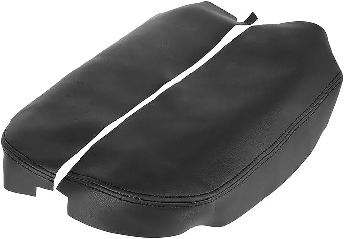 X AUTOHAUX Pair Car Center Console Lid Armrest Sizeeat Box Cover Protector Replacement Microfiber Leather for Acura MDX 2007-2013 Armrest Lid Not Included Black