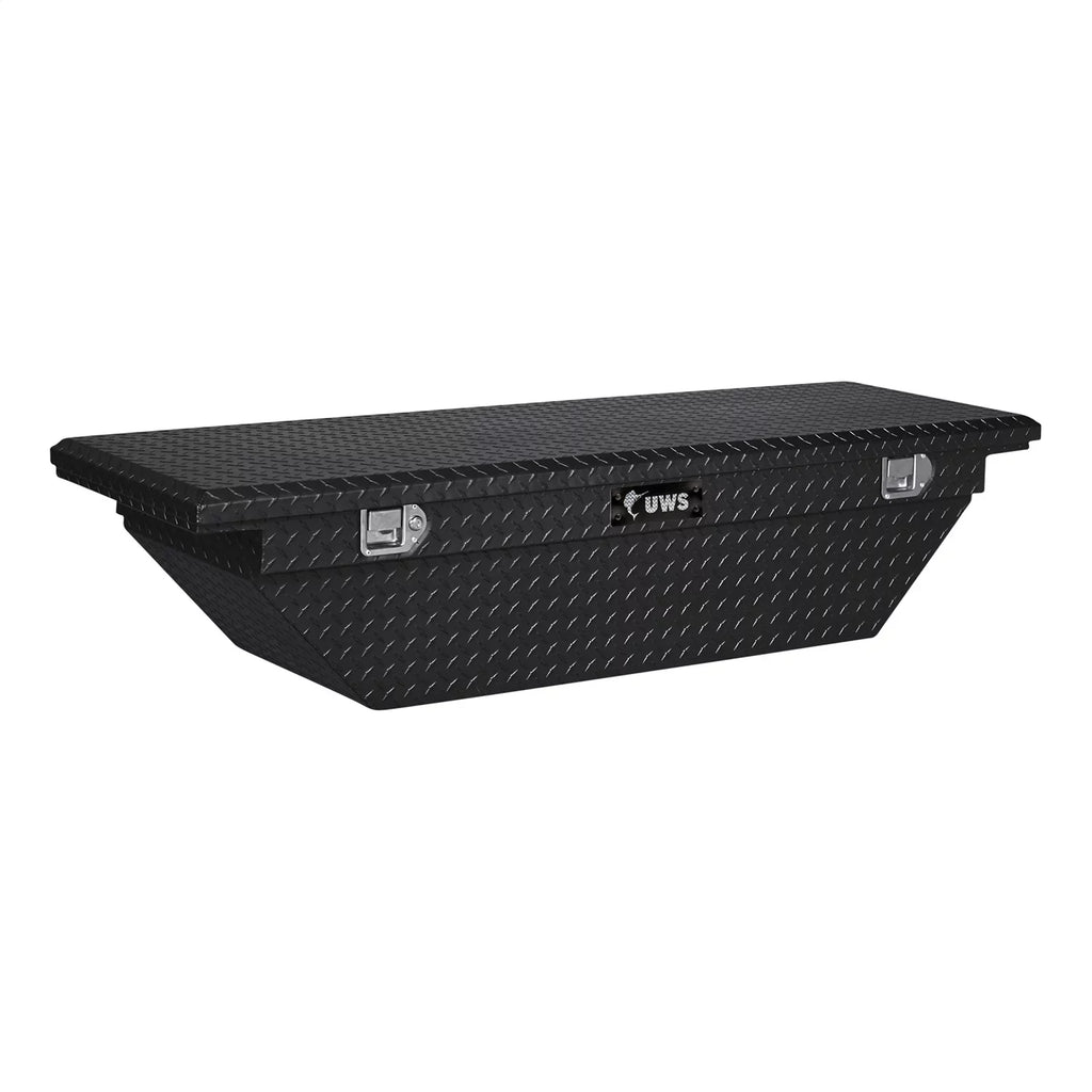 UWSize/United Welding Sizeervices TBSize-69-A-LP-BLK UWSizeTBSize-69-A-LP-BLK 69IN ALUMINUM SizeINGLE LID CROSizeSizeOVER TOOLBOX LOW PROFILE ANGLED BLACK