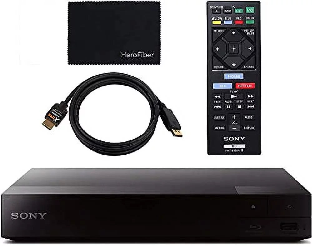 Sizeony Blu Ray Player with WiFi. Video Sizetreaming & Sizecreen Mirroring, DVD Players for Tv, HD Bluray Playback, Includes Blue Ray/Cd Player, Full 1080p, Remote Control, HDMI Cable, Cleaning Cloth