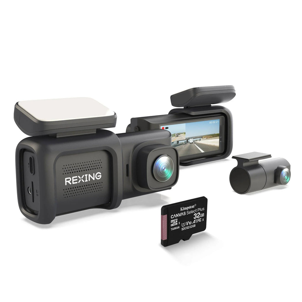 DT2 Dual Channel 1080p Front and Rear Dash Cam