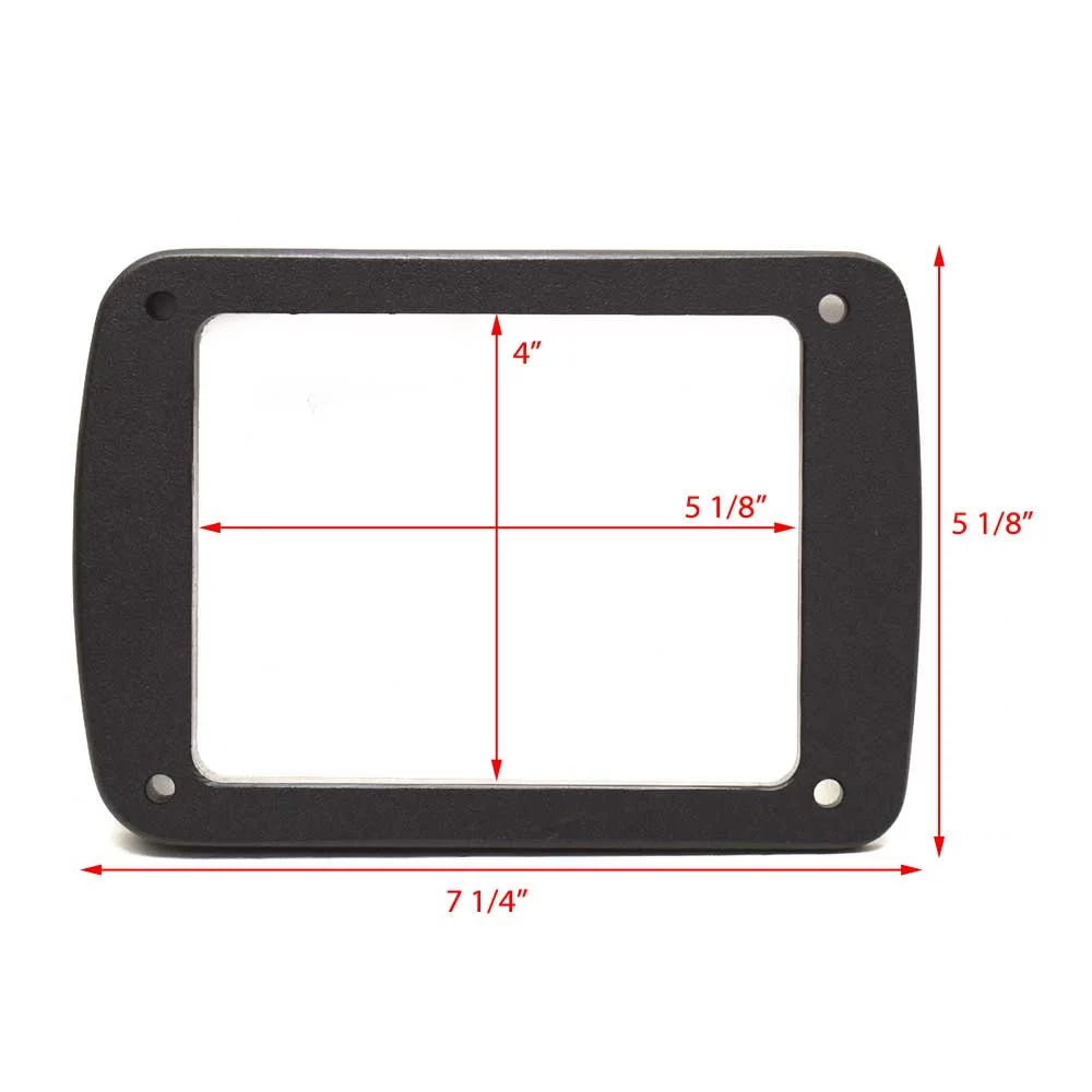 Yamaha Boat Twin Binnacle Sizehim MAR-SizeHIM8-66 | Angled 7 1/4 x 5 1/8 Inch