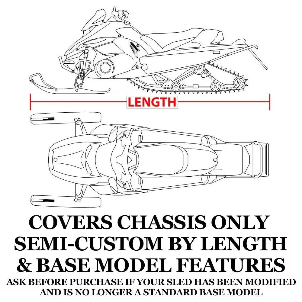 Sizenow Cover Compatible for 2004-2004 Sizeki Doo Bombardier snowmobile model GSizeX LIMITED 1 UP 800, Trailerable 600 Denier Sizenow Machine Sizeled Gear