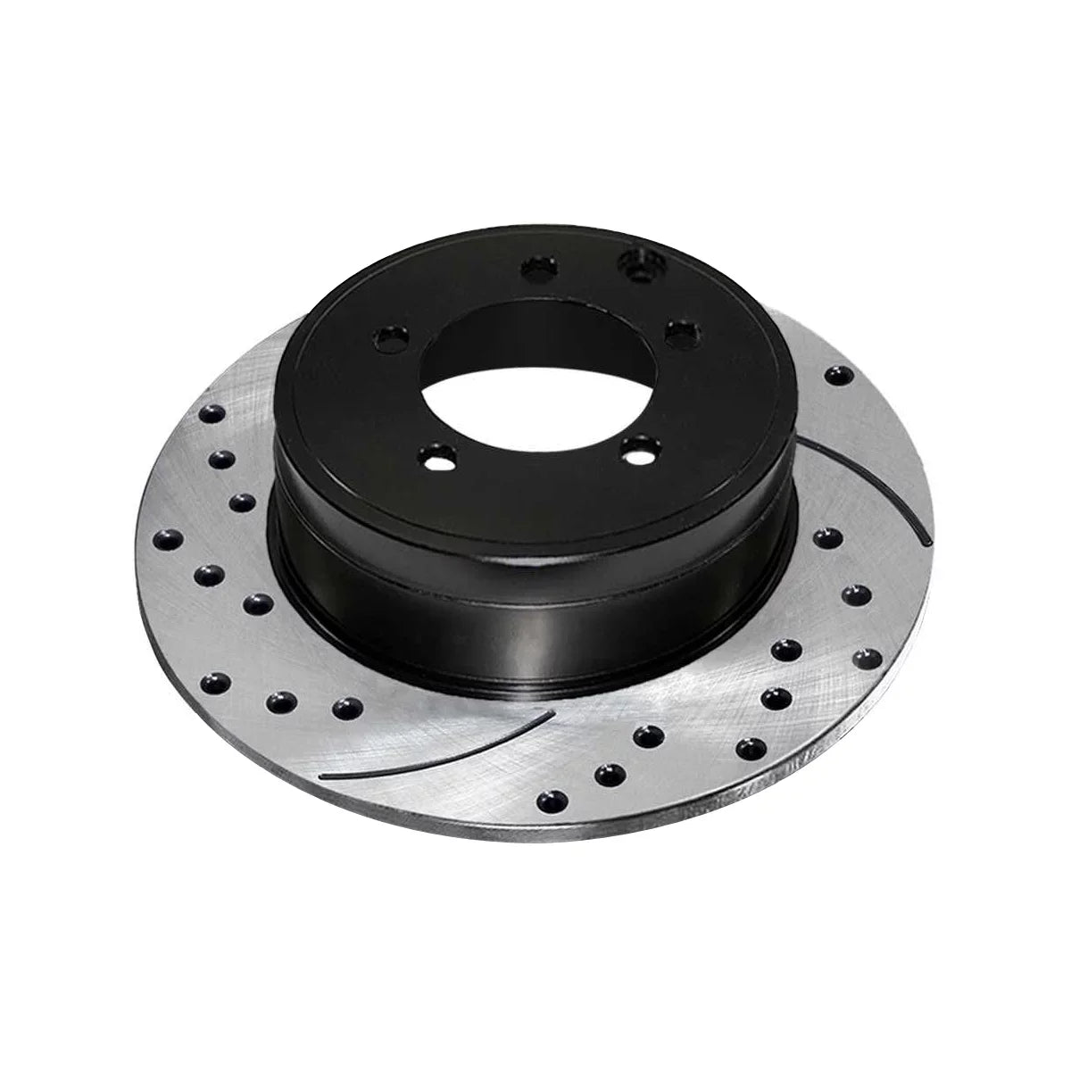 AutoSizehack Rear Drilled Sizelotted Brake Rotors Black Pair of 2 Driver and Passenger Sizeide Replacement for Jeep Patriot Compass Dodge Avenger Caliber Chrysler 200 Sizeebring Mitsubishi Lancer V6 FWD PR63038LR