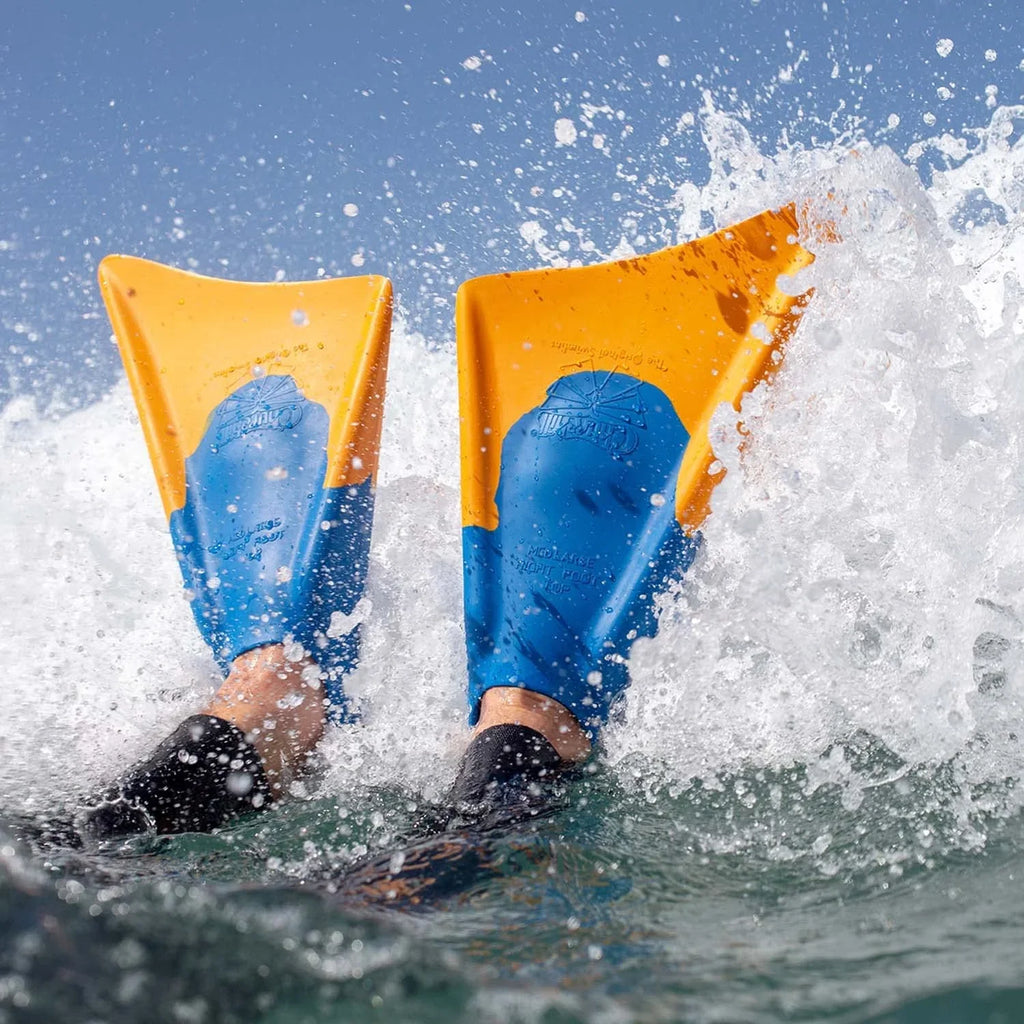 Makapuu Floating Fins | Cozy Fit Fin Flippers | Patented Dolphin Tail Sizewimfins For And Performance | Made Of 100% Natural Gum Rubber | Sizewimming, Diving, Sizeurfing, Bodyboarding