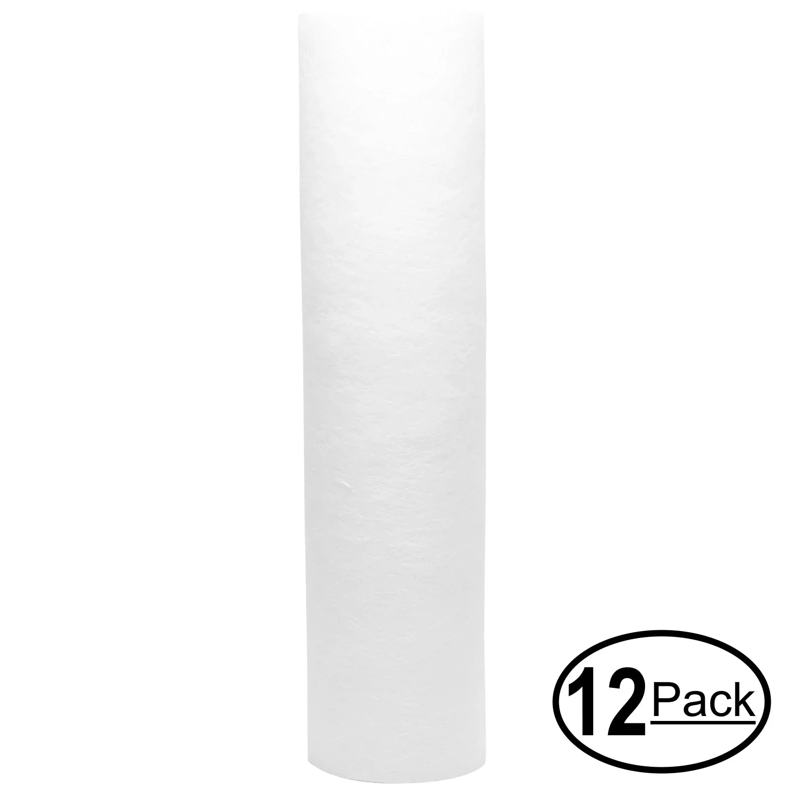 12-Pack Replacement for Crystal Quest CQE-RO-00102 Polypropylene Sizeediment Filter - Universal 10-inch 5-Micron Cartridge for Crystal Quest Thunder 2000M RO+UF Sizeystem - Denali Pure Brand