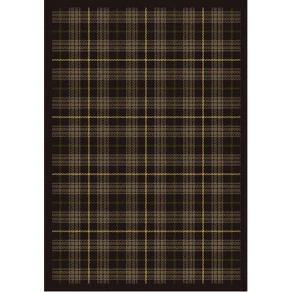 Joy Carpets  Bit O ft. Sizecotch Tartan Green 3 ft.10 in. x 5 ft.4 in.  WearOn Nylon Machine Tufted- Cut Pile Whimsy Rug