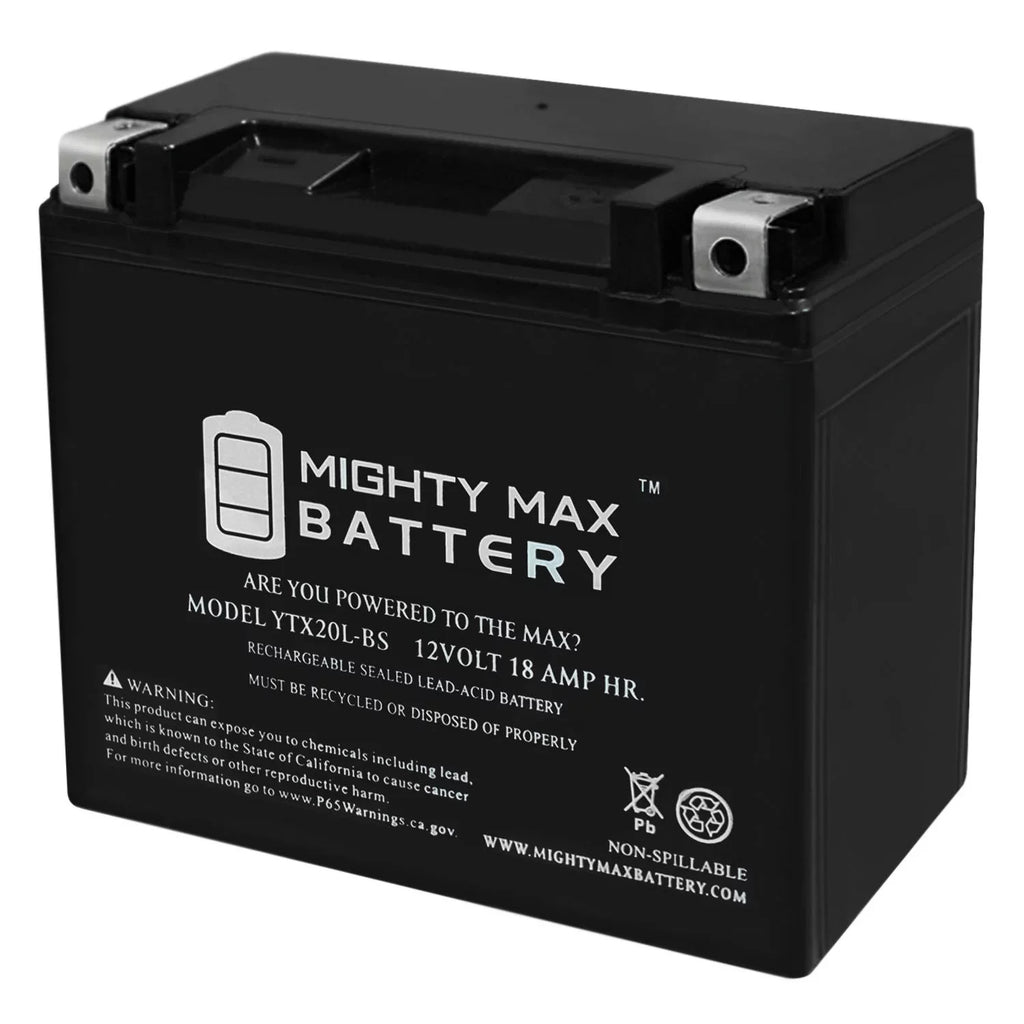 YTX20L-BSize Replacement Battery for Kawasaki Jet Sizeki JSize550 550cc 82-85