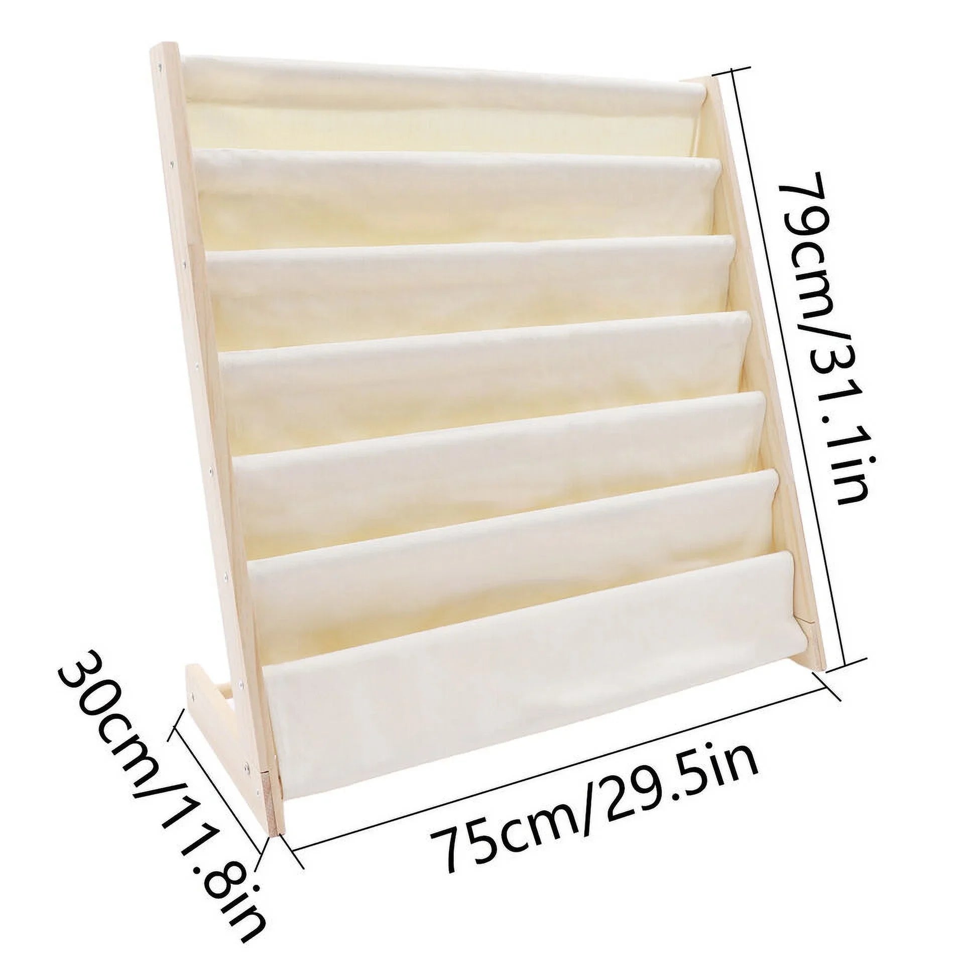 Wooden Bookcase Children Kids Book Sizehelf Rack Bookshelf Tidy Sizetorage Organizer