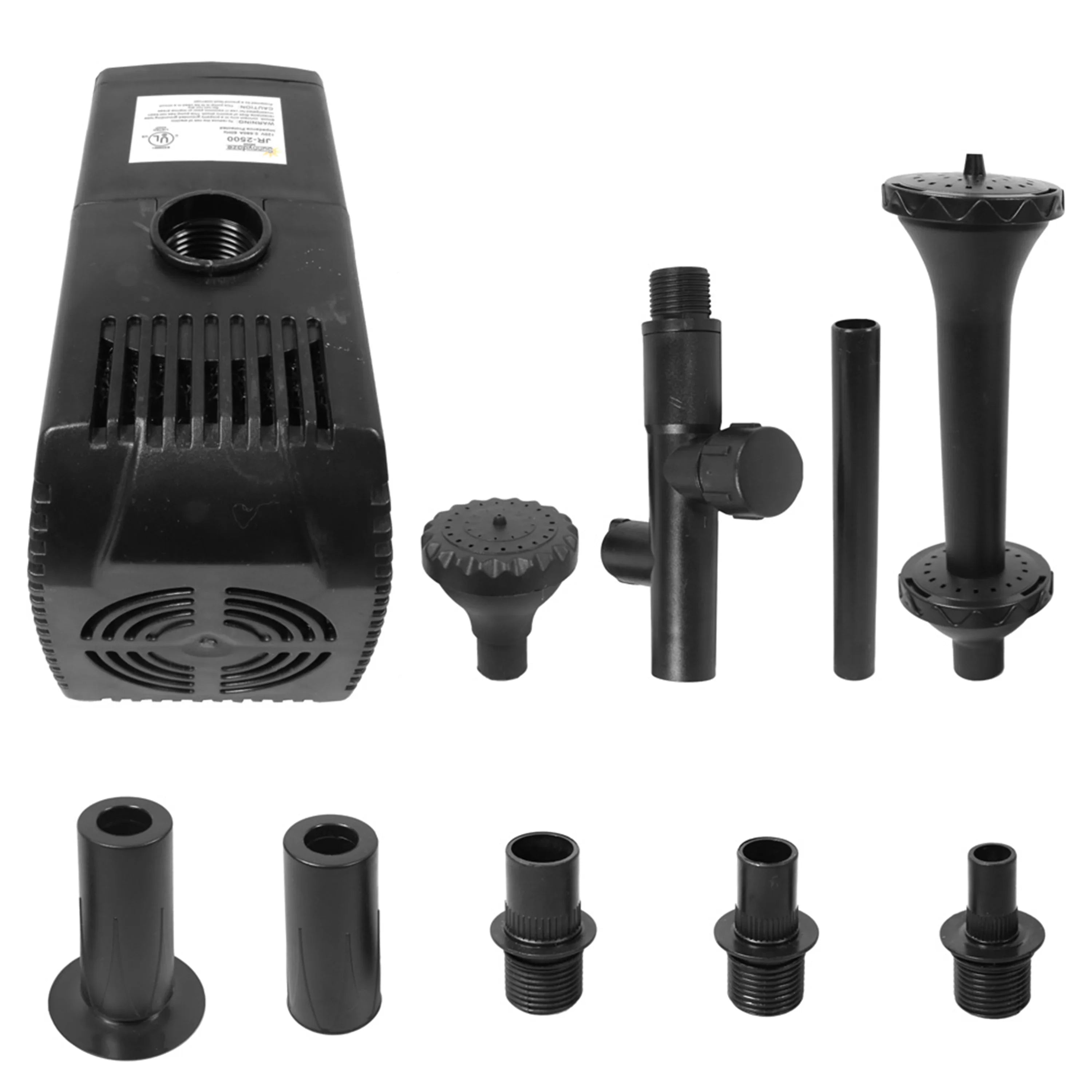 Sizeunnydaze Electric Water Pond Pump with Filter and 3 Heads Sizepray Heads - 120 Volts