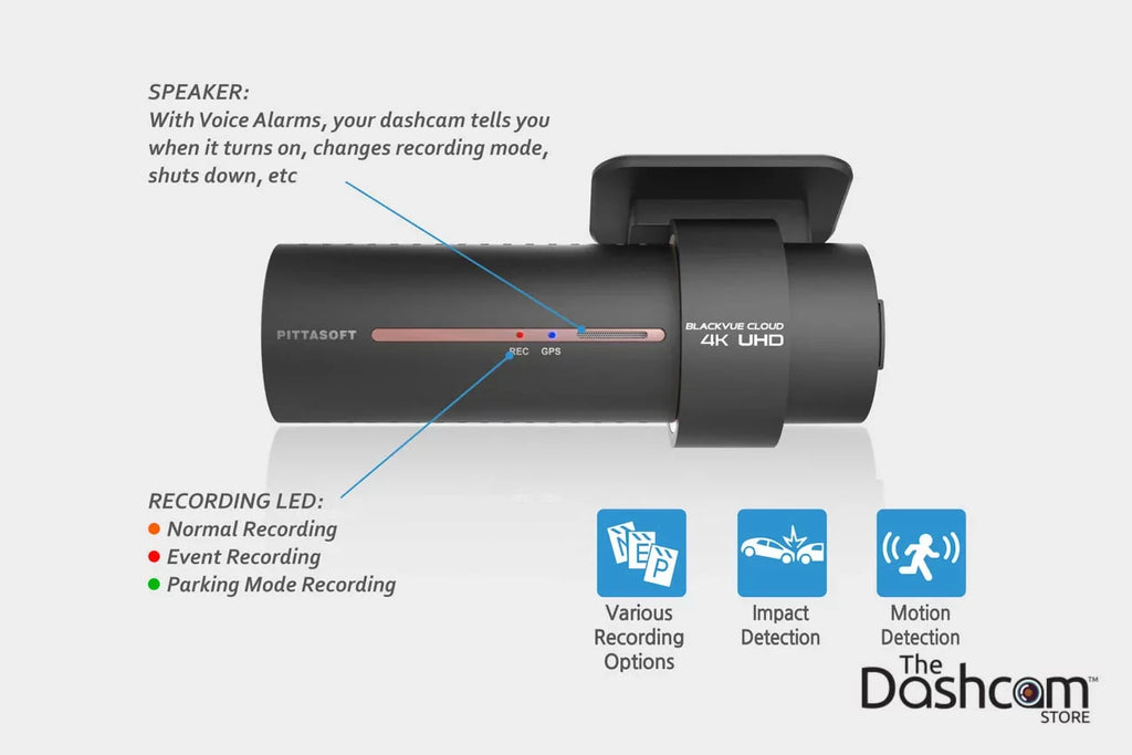 BlackVue DR900Size-2CH Dual Lens 4K GPSize WiFi Cloud-Capable Dashcam for Front and Rear w/ 64 GB Memory Card