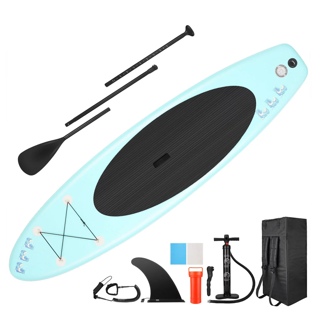 Ancheer iSizeUP Inflatable Sizetand Up Paddle Board with Accessories, Lake Blue