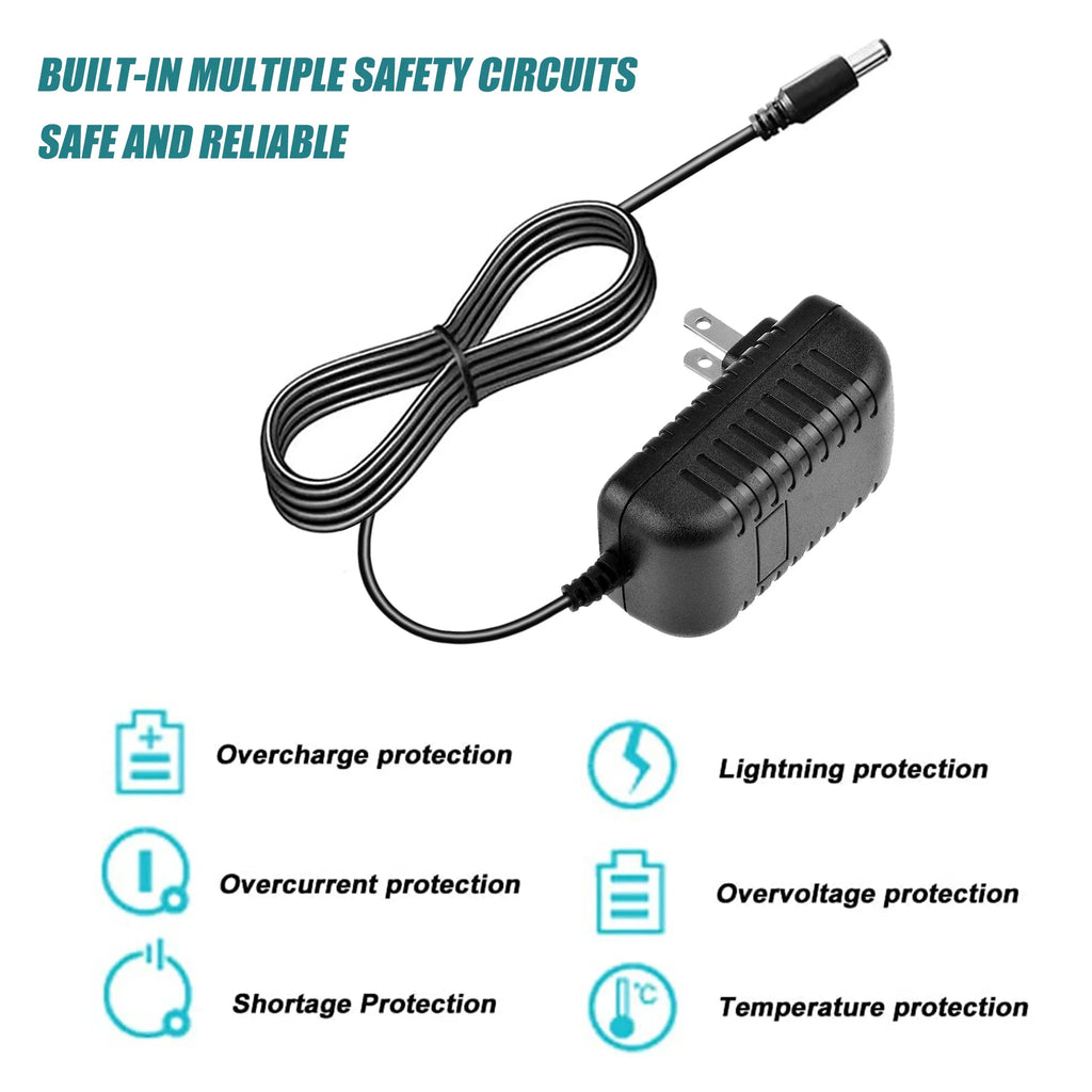 Omilik 12V AC DC Adaptor Charger compatible with SizeumVision Cyclone Primus 2TB Media player power